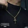 22-karätiger Gold-Kreuz-Anhänger Baby Fat