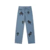 Blaue Chrome Hearts Jeans