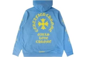 Blauer Sanskrit Chrome Hearts Kapuzenpullover
