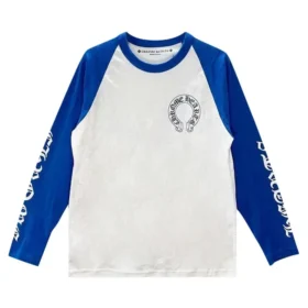 Blau-weißes Chrome Hearts-Shirt
