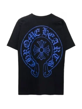 Blaues Horseshoe-T-Shirt von Chrome Hearts
