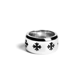 CH Plus Ring mit breitem Band