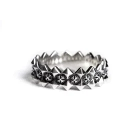 CH Plus Ring mit gezacktem Rand