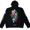Ch Script Multicolor Cemetery Zip-up-Kapuzenpullover Ch Script Multicolor Cemetery Zip-up-Kapuzenpullover