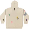 Chrome Hearts 1 of 1 Matty Boy Cross Kapuzenpullover „Grau/Mehrfarbig“ Chrome Hearts 1 of 1 Matty Boy Cross Kapuzenpullover „Grau/Mehrfarbig“
