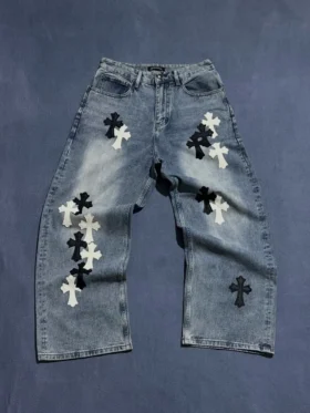 Chrome Hearts Baggy-Jeans