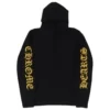 Chrome Hearts bestickter Kaschmir-Kapuzenpullover in Schwarz Chrome Hearts bestickter Kaschmir-Kapuzenpullover in Schwarz