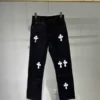Chrome Hearts Black White Label Jeans