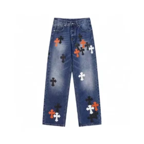 Chrome Hearts Blue Cross Denim-Jeans