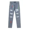 Chrome Hearts Blue Rough Jeans