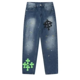 Chrome Hearts Blue Span Denim-Hose