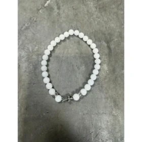 Chrome Hearts Cemetery Weißes Perlenarmband