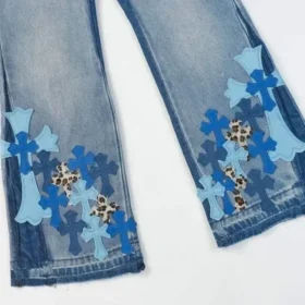 Chrome Hearts Criss Cross Bootcut Jeans Chrome Hearts Criss Cross Bootcut Jeans