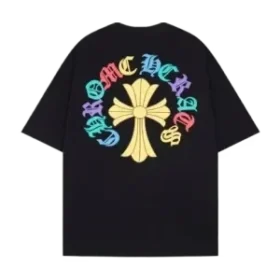 Chrome Hearts Cross Logo Schwarzes T-Shirt