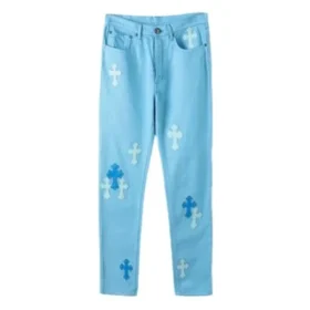 Chrome Hearts Denim Hellblaue Jeans