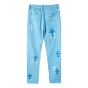 Chrome Hearts Denim Hellblaue Jeans