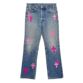Chrome Hearts Denim Pink Damenjeans