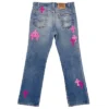 Chrome Hearts Denim Pink Damenjeans