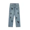 Chrome Hearts Flairny Cemetery Cloth Denim-Hose Chrome Hearts Flairny Cemetery Cloth Denim-Hose