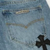 Chrome Hearts Flairny Cemetery Cloth Denim-Hose Chrome Hearts Flairny Cemetery Cloth Denim-Hose