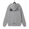 Chrome Hearts Grauer Kapuzenpullover mit Reißverschluss und Floral Cross-Muster