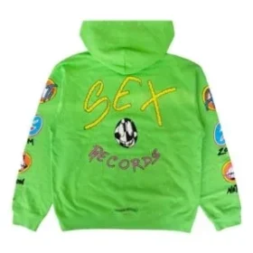 Chrome Hearts Green Matty Boy Sex Records Kapuzenpullover