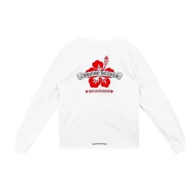 Chrome Hearts Honolulu Hibiskusblüten-Langarmhemd