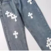 Chrome Hearts Jeans mit Cross Patch-Aufnäher