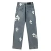 Chrome Hearts Jeans mit Cross Patch-Aufnäher