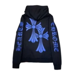 Chrome Hearts Kapuzenpullover mit blauem Emblem