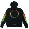 Chrome Hearts Kapuzenpullover mit Blumenmuster und Farbverlauf an den Ärmeln Chrome Hearts Kapuzenpullover mit Blumenmuster und Farbverlauf an den Ärmeln