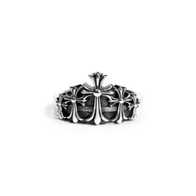 Chrome Hearts Kreuz-Kronen-Ring