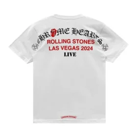 Chrome Hearts Las Vegas Rolling Stones Pocket White Shirt