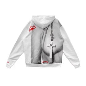 Chrome Hearts Laurie Lynn Stark Portrait Red Letter Kapuzenpullover