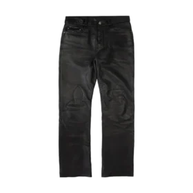 Chrome Hearts Leder-Fleur-Kniehose