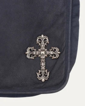 Chrome Hearts Leder-Umhängetasche mit Filigree Cross-Verzierung