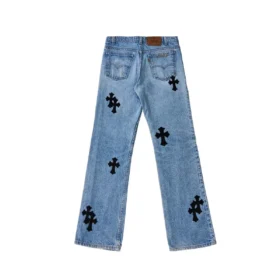 Chrome Hearts Levi’s Cross Patch Jeans – Blau