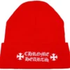 Chrome Hearts Logo-Mütze Rot