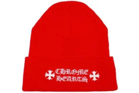 Chrome Hearts Logo-Mütze Rot
