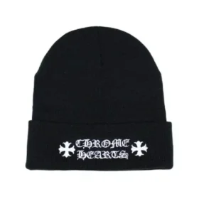 Chrome Hearts Logo-Mütze – Schwarz
