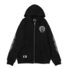 Chrome Hearts Los Angeles Zip-Up-Kapuzenpullover Schwarz