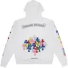 Chrome Hearts Multicolor Cross Cemetery Kapuzenpullover Weiß Chrome Hearts Multicolor Cross Cemetery Kapuzenpullover Weiß