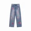 Chrome Hearts Pink Cross Logo Jeans