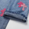 Chrome Hearts Pink Cross Logo Jeans