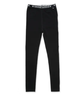 Chrome Hearts Schwarze Baumwoll-Leggings