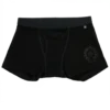 Chrome Hearts Schwarze Boxershorts aus Baumwolle mit schwarzem Ton-in-Ton-Design