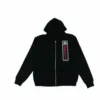 Chrome Hearts Schwarzer Foti Jarvis Block Zip Kapuzenpullover Chrome Hearts Schwarzer Foti Jarvis Block Zip Kapuzenpullover