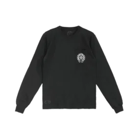 Chrome Hearts Schwarzes Langarmshirt