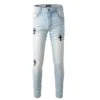Chrome Hearts Skinny-Jeans mit Cross Patches Chrome Hearts Skinny-Jeans mit Cross Patches