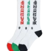 Chrome Hearts Socken in Rot, Grün und Schwarz